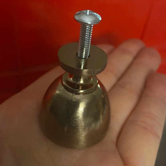 Cabinet door handle, handles, champagne, bronze with screws, elegant - Picture 4 of 11